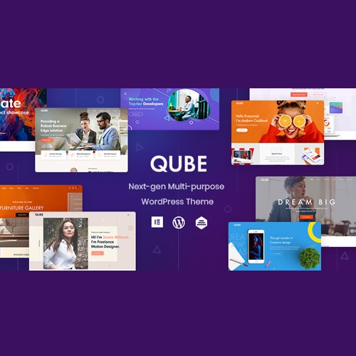 Qube – Responsive Multi-Purpose wordpress Theme