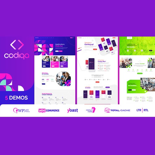 Codiqa – Software & App design WordPress Theme