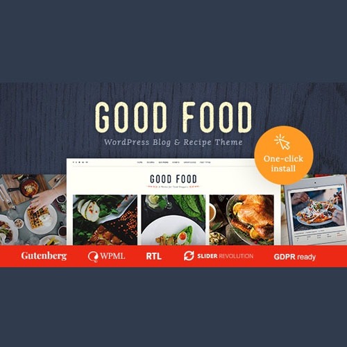 Good Food – Recipe Magazine & Culinary Blog Theme