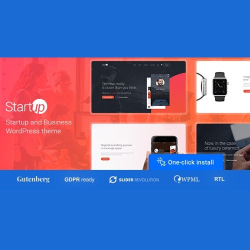 Startup Company – WordPress Theme for Business & Technology