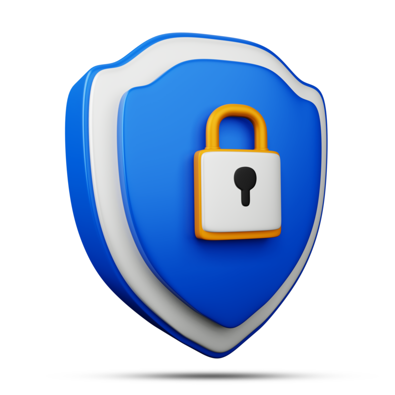 3d protection icon security icon