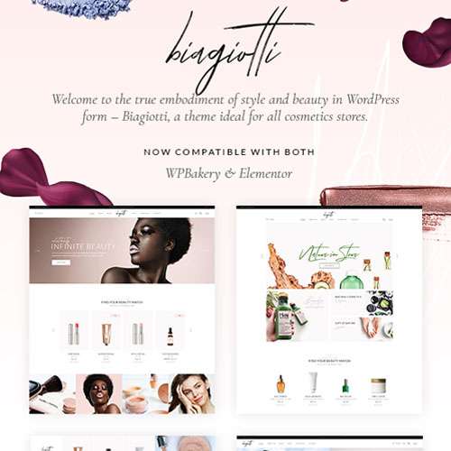 Biagiotti Beauty and Cosmetics wordpress theme